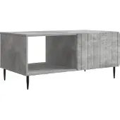vidaXL Salontafel Betongrijs 90 x 50 x 40 cm Bewerkt hout