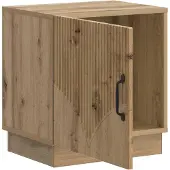 vidaXL Nachtkastje Artisanaal eiken 43 x 34,5 x 47 cm Bewerkt hout