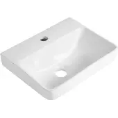 Bruckner Vibrant Keramische wastafel 36x30cm, wit