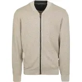 Casamoda Vest Zip Structure Beige