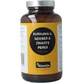 Hanoju Kurkuma + gember + piperine 500 mg 300 tabletten
