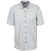 Casa Moda Korte Mouwen Overhemd Dots Bauw | Geel | Maat L