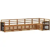 vidaXL Buiten bank set 5 st Naturel Massief Acacia Hout