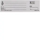 Hager Zelfklevend Naamplaatje NEN-EN 61439-3 Set van 10 - VKG58T