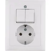 Hager Berker S.1 Wandcontactdoos Polair Wit Glanzend - 6143558949