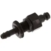 Tameson POM DN 5 Koppeling Insteeknippel 6 mm Slangpilaar Schotkoppeling Dubbele afsluiting