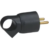 Legrand zwarte plug met trekoog - 050428 [25 stuks]