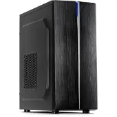 Inter-Tech B-48 Midi-tower PC-behuizing Zwart Met ventilatiesleuven