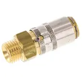 Tameson Messing DN 6 Tempereerkoppeling Snelkoppeling M14x1.5 Buitendraad Loskoppelbeveiliging