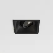 Astro Slimline Vierkante Verstelbare Inbouwspot Matt Black