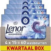 Lenor Wasmiddel All-in-1 Pods Zeebries - 4 x 15 stuks