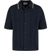 Dstrezzed Gebreid vest 'Daxton' navy