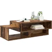 vidaXL Salontafel Oudhout 105 x 50 x 32,5 cm Bewerkt hout