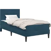 vidaXL Bedframe met matras met hoofdeinde Blauw 80 x 200 cm Fluweel