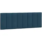 vidaXL Hoofdbordkussen "Hanko" 140 cm fluweel blauw