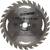 Wolfcraft - Cirkelzaagblad 190x20mm - 28 Tanden - Zaagblad voor Cirkelzaag - Serie Zilver - 6476000