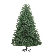 vidaXL Kunstmatige Hinged Kerstboom Groen 210 cm PVC en Metalen