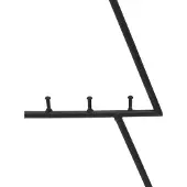 vidaXL Kerstdecoratie kerstboom 60 cm metaal zwart