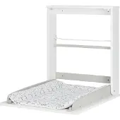 Badabulle Plouf Compact Wandmontabele Vouwbare Aankleedtafel 46 x 46 x 61 cm