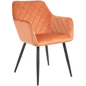 Homla - Chair - SHELTON - brick velour - 56x60x84cm