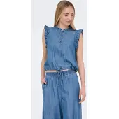 ONLY Blouse 'ONLBea' blauw denim