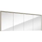 Fontana Basic spiegelkast 157cm met 4 deuren taupe