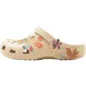 Crocs Clogs 'Classic' beige / groen / braam / donkeroranje