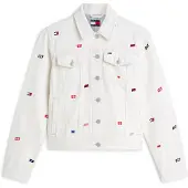 Tommy Hilfiger Tussenjas 'Trucker' navy / rood / white denim