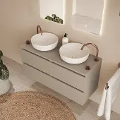 Fontana Proma badkamermeubel 120cm zonder kommen taupe
