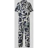 OUI Jumpsuit met all-over bloemenmotief