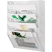 OEM Metalen A4-organisatierol met labels, wit