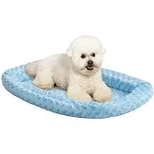 OEM Hondenbed van fleece, 56 cm, blauw, wasmachinebestendig