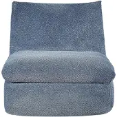 Vente-unique Blauwe LOLEVA fauteuil met getextureerde stof