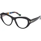 Emilio Pucci Bril - - EP5263 - Glanzend zwart - Acetaat voorkant - 54/17/140