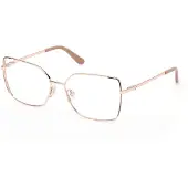 GUESS GU50223 Shiny rose gold 57/16/140 WOMAN Brilmonturen