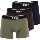 BOSS Boxershorts navy / bruin / olijfgroen / wit