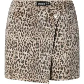 Pieces Rok 'PCSalume' donkerbeige / taupe / antraciet
