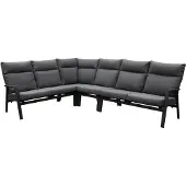 AVH-Collectie Pacific hoek loungeset 4 delig aluminium antraciet