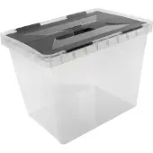 Sunware Onyx opbergbox 25L transparant transparant Kunststof Opberger