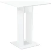 En.casa Design eettafel Lindesnes vierkant 65x65x78 cm wit hoogglans