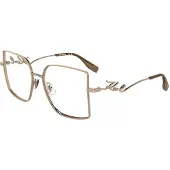 Karl Lagerfeld KL359 55/16/140 Roze goud Metalen Zonnebril Vrouw KL359