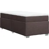 vidaXL Boxspring met matras stof blauw 180x200 cm