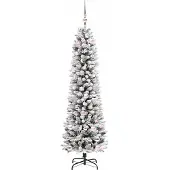 vidaXL Kunstkerstboom Wit 180 cm PVC en Metaal en Plastic