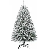 vidaXL Kunstkerstboom met scharnieren en sneeuw 150 cm