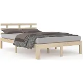 vidaXL Bedframe zonder matras massief hout 160x200 cm