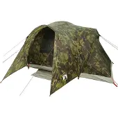 vidaXL Koepeltent 6-persoons waterdicht camouflage