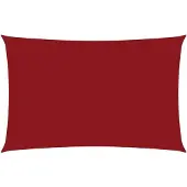 vidaXL Zonnescherm rechthoekig 2,5x5 m oxford stof rood