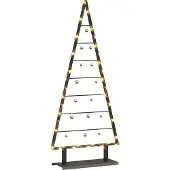 vidaXL Metalen kerstboom met standaard Zwart 125,5 cm Staal