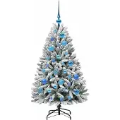 vidaXL Kunstkerstboom 120 cm 150 LED's Warmwit PVC en Staal