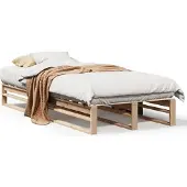 vidaXL Bedframe zonder matras massief grenenhout 90x190 cm